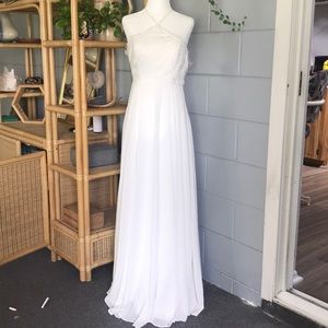 Lulus White Lace evening dress